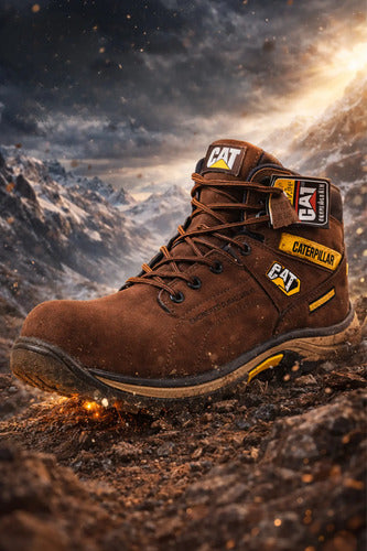 Botas Hombre Punta Seguridad Cuero Nobuck Casuales