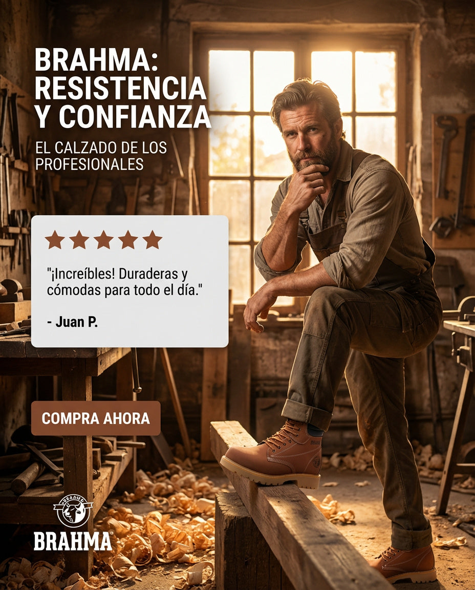 Botas Hombre Cuero Casuales Clásicas Trabajo Antideslizantes