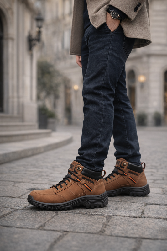 Botas Hombre Casuales Sintético Outdoor Clásicas Senderismo Cosidas