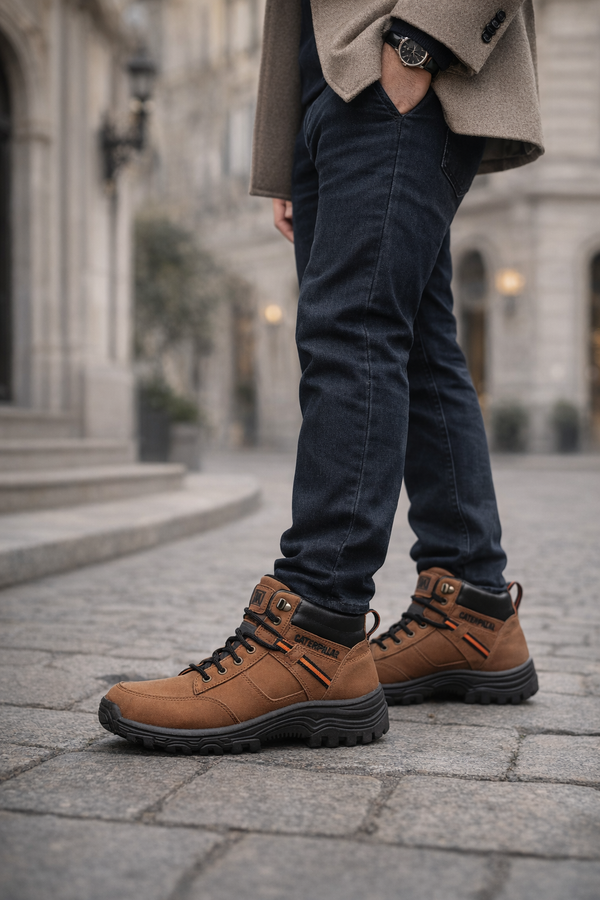 Botas Hombre Casuales Sintético Outdoor Clásicas Senderismo Cosidas