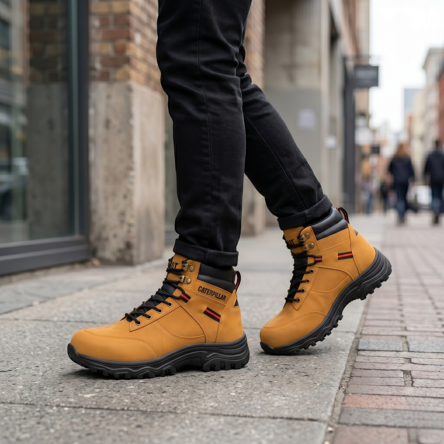 Botas Hombre Casuales Sintético Outdoor Clásicas Senderismo Cosidas