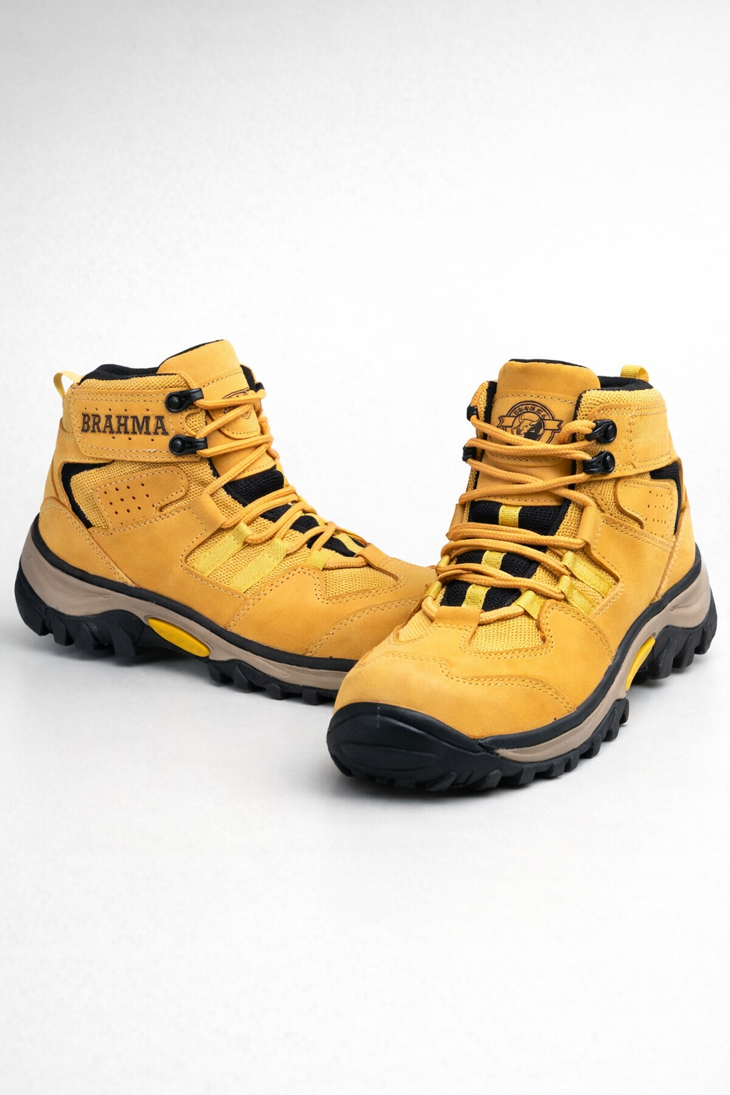 Botas Bramah Hombre Cuero De Seguridad Dieléctricas Cosidas