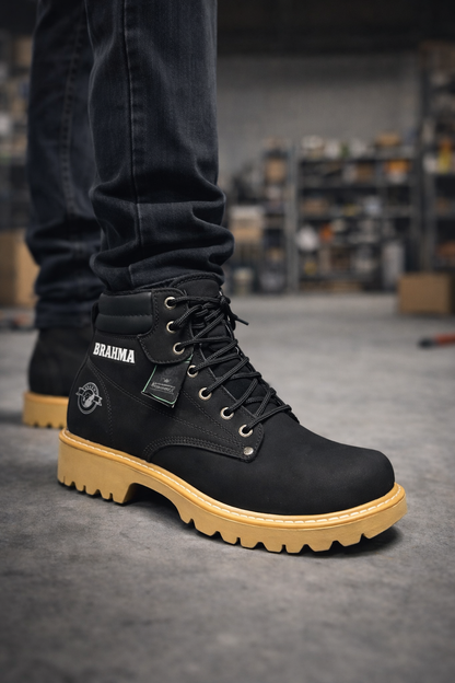Botas Hombre Cuero Casuales Clásicas Trabajo Antideslizantes