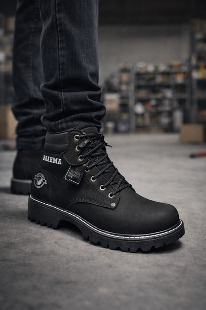 Botas Hombre Cuero Casuales Clásicas Trabajo Antideslizantes