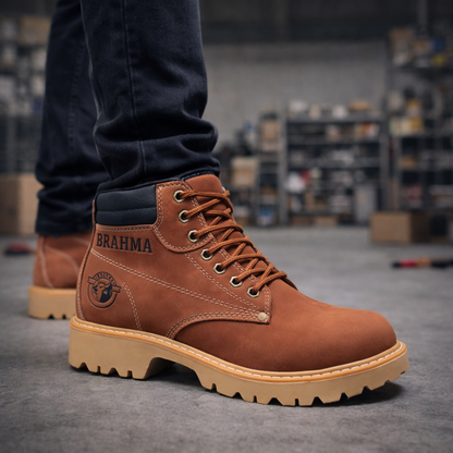 Botas Hombre Cuero Casuales Clásicas Trabajo Antideslizantes