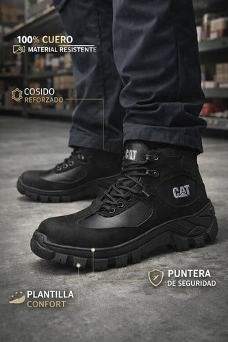 Botas Hombre Punta Seguridad En Cuero Nobuck Dieléctricas