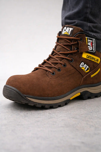 Botas Hombre Punta Seguridad Cuero Nobuck Casuales
