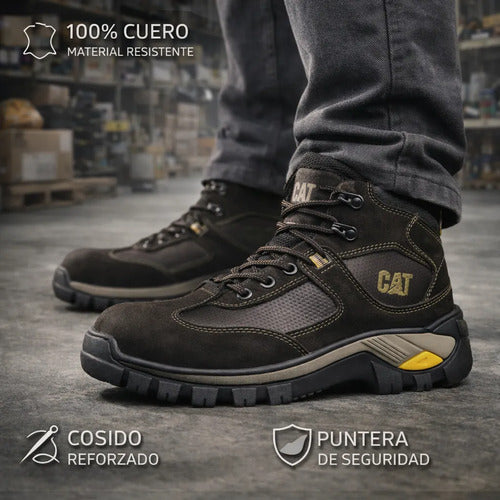 Botas Hombre Punta Seguridad En Cuero Nobuck Dieléctricas