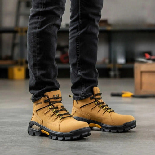 Botas Seguridad Hombre Dieléctricas Cuero Trabajo Industrial