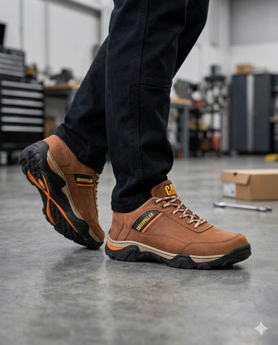 Zapatos Hombre Calzado Casual En Cuero Cosidos Senderismo
