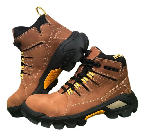 Botas Seguridad Hombre Dieléctricas Cuero Trabajo Industrial