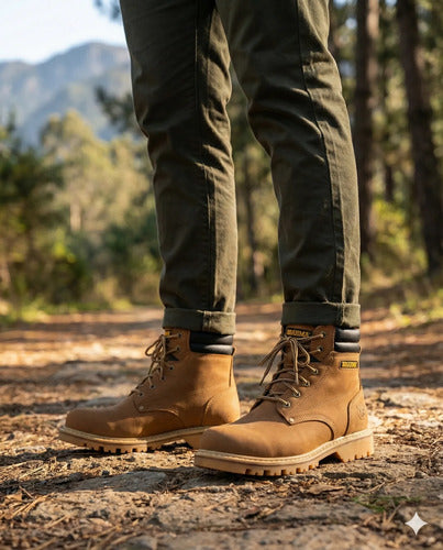 Botas Hombre Cuero Casuales Clásicas Antideslizantes Cosidas