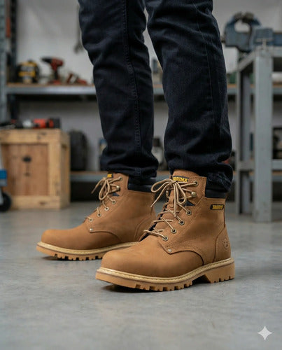 Botas Hombre Cuero Casuales Clásicas Antideslizantes Cosidas
