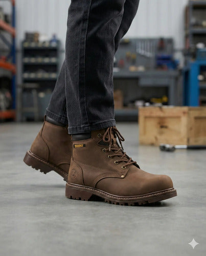 Botas Hombre Cuero Casuales Clásicas Antideslizantes Cosidas