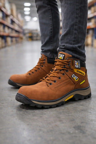 Botas Hombre Punta Seguridad Cuero Nobuck Dieléctricas