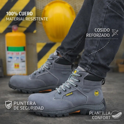 Botas Hombre De Seguridad Dieléctricas Cuero Industriales