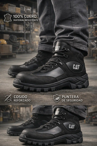 Botas Hombre Punta Seguridad En Cuero Nobuck Dieléctricas