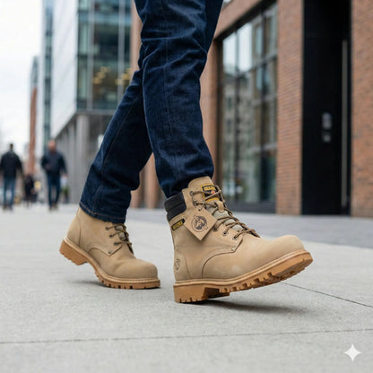 Botas Hombre Cuero Casuales Clásicas Antideslizantes Cosidas