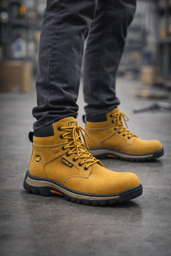 Botas Hombre De Seguridad Dieléctricas Cuero Industriales