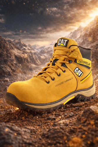 Botas Hombre Punta Seguridad Cuero Nobuck Casuales