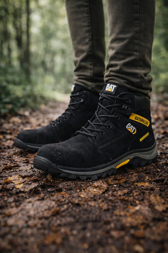 Botas Hombre Punta Seguridad Cuero Nobuck Casuales