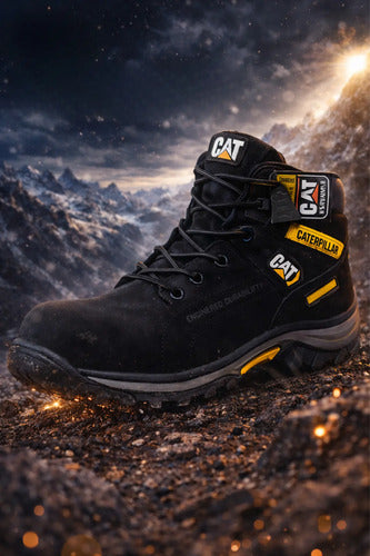 Botas Hombre Punta Seguridad Cuero Nobuck Casuales