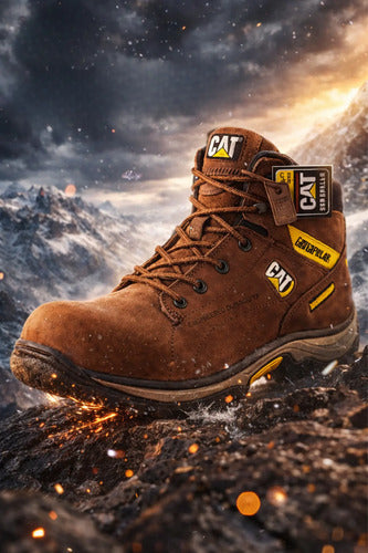Botas Hombre Punta Seguridad Cuero Nobuck Casuales