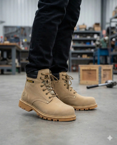 Botas Hombre Cuero Casuales Clásicas Antideslizantes Cosidas