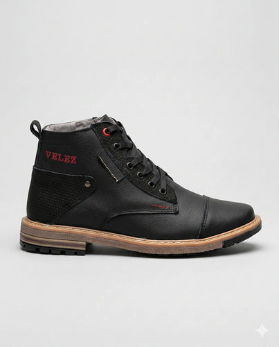 Botín Casual Para Hombre En Cuero Botas Clásicas Cosidas