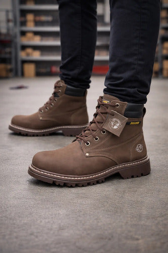 Botas Hombre Cuero Casuales Clásicas Antideslizantes Cosidas