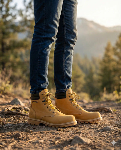 Botas Hombre Cuero Casuales Clásicas Antideslizantes Cosidas