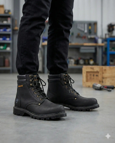 Botas Hombre Cuero Casuales Clásicas Antideslizantes Cosidas