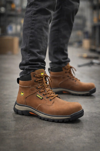 Botas Hombre De Seguridad Dieléctricas Cuero Industriales