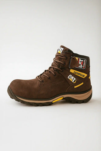 Botas Hombre Punta Seguridad Cuero Nobuck Casuales