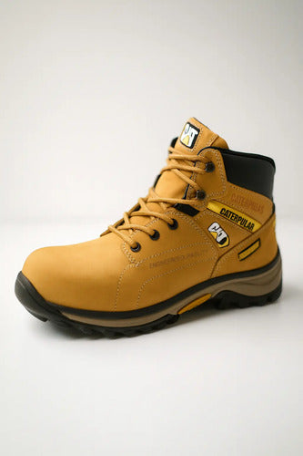 Botas Hombre Punta Seguridad Cuero Nobuck Casuales