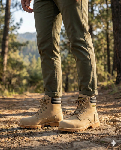 Botas Hombre Cuero Casuales Clásicas Antideslizantes Cosidas