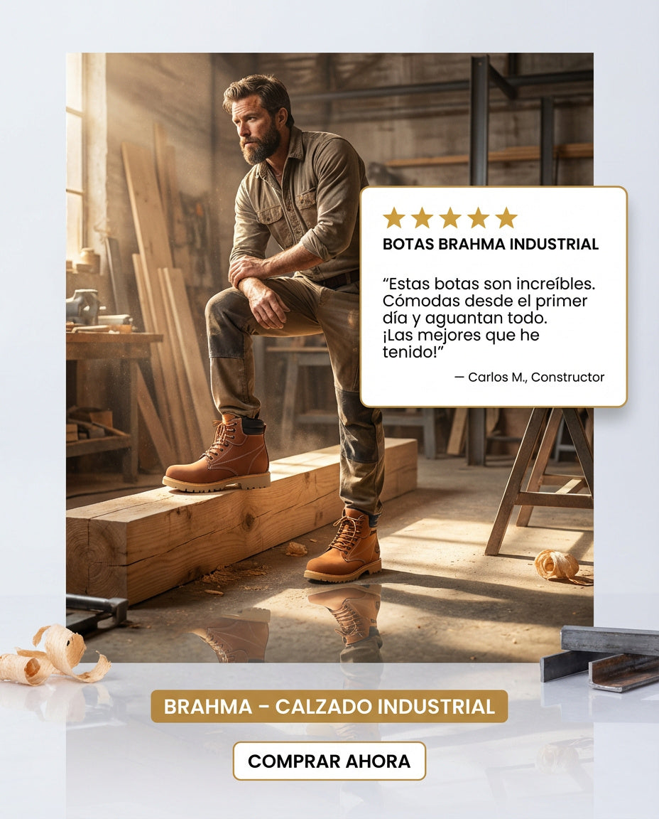 Botas Hombre Cuero Casuales Clásicas Trabajo Antideslizantes