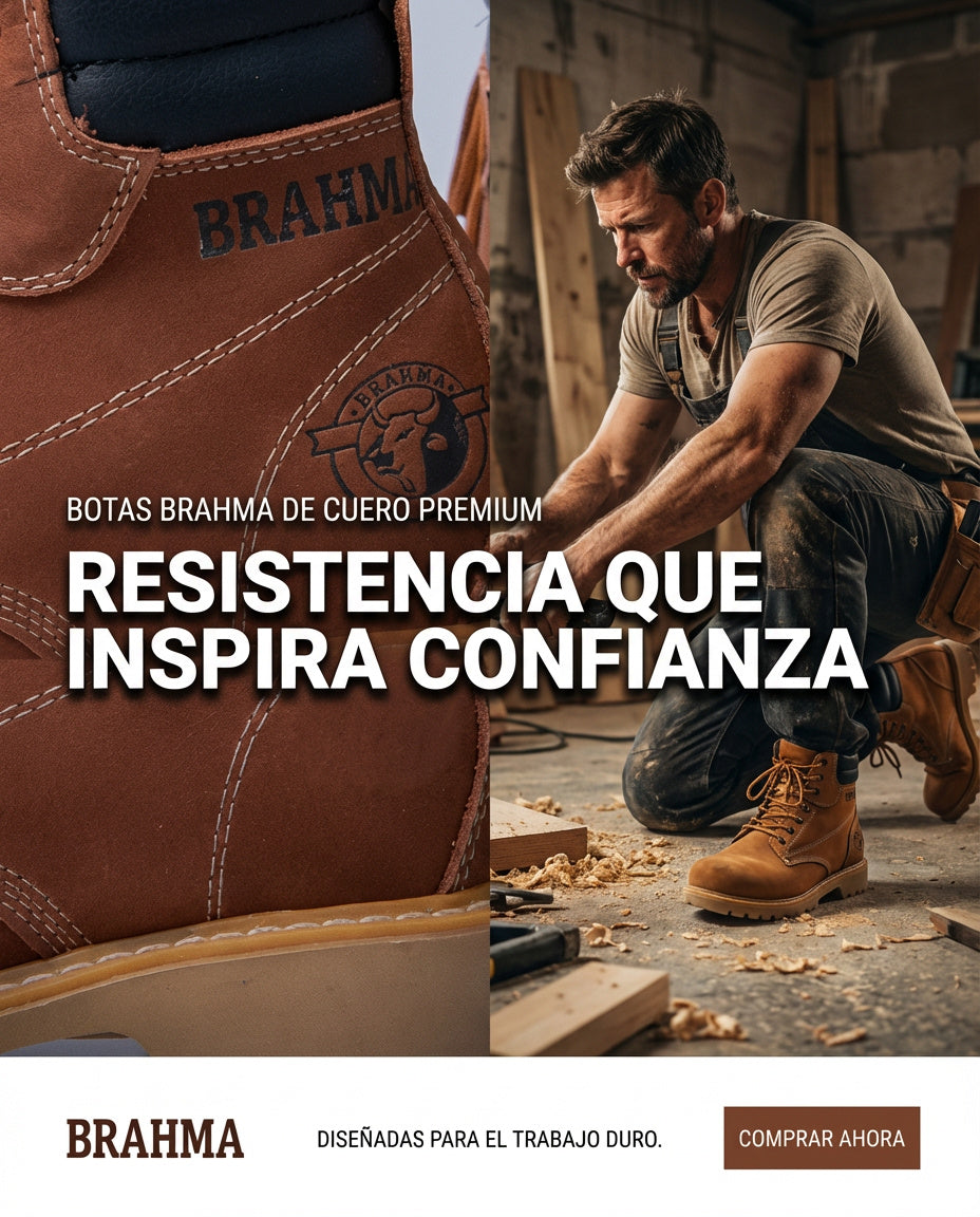 Botas Hombre Cuero Casuales Clásicas Trabajo Antideslizantes